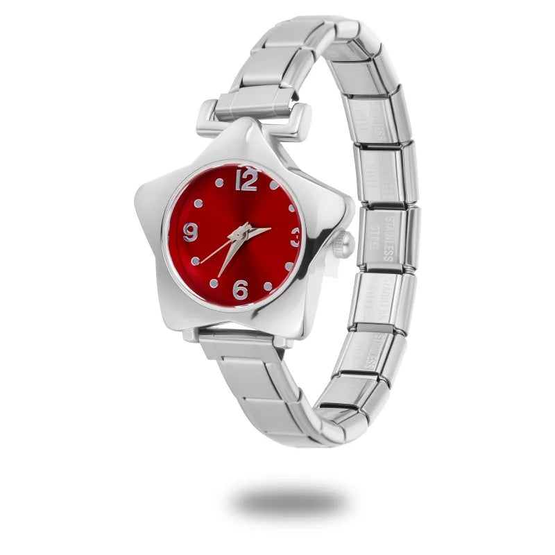 1 Piece Gold Retro Simple Men Women's Watch Stainless Steel Strap Watch Star Dial Casual Fashion Watch Suitable for Daily Wear Qme Style 24