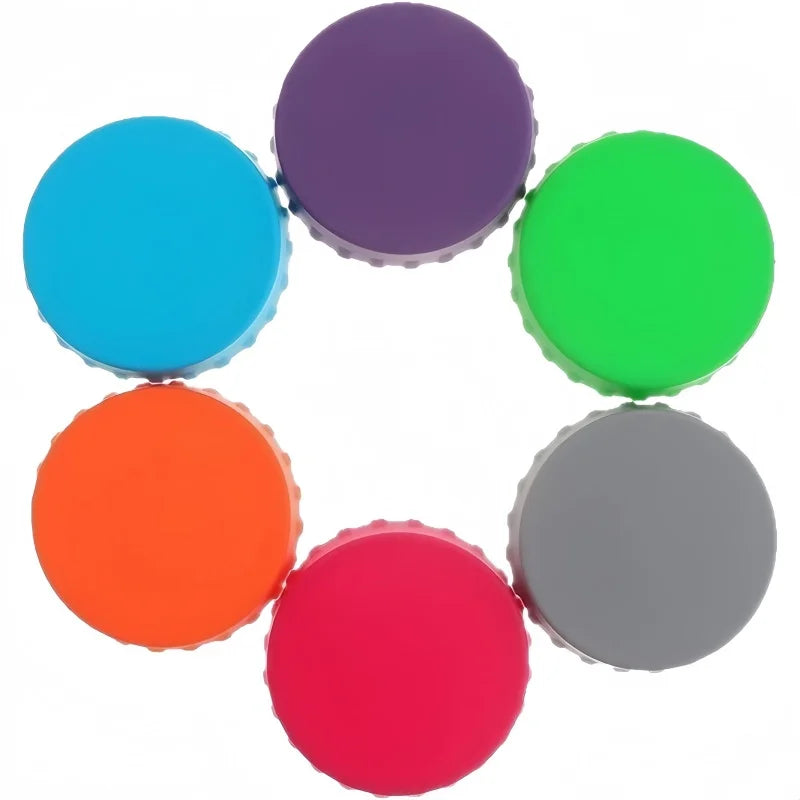 Silicone Cola Lid Leak-proof Sealed Beer Can Juice Beverage Qme MULTI 6pcs