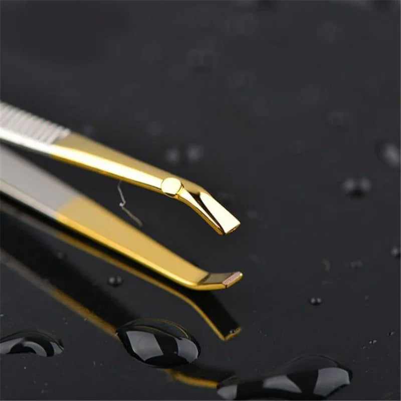Make Up Tools Pince Epiler Eyebrow Tweezer Stainless Steel Slant Tip Qme
