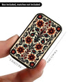 Black Gold Rose Heart-shaped Retro Fire Wood Box Does Not Include