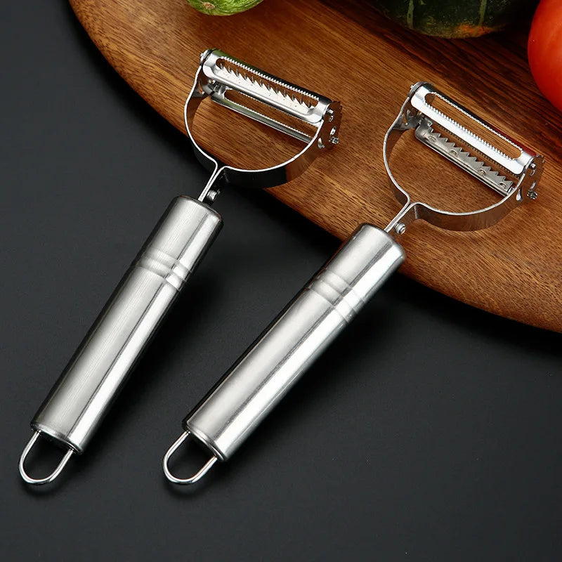 High Quality Stainless Steel Potato Cucumber Carrot Grater Julienne Peeler Vegetables Fruit Peeler Vegetable Slicer Qme