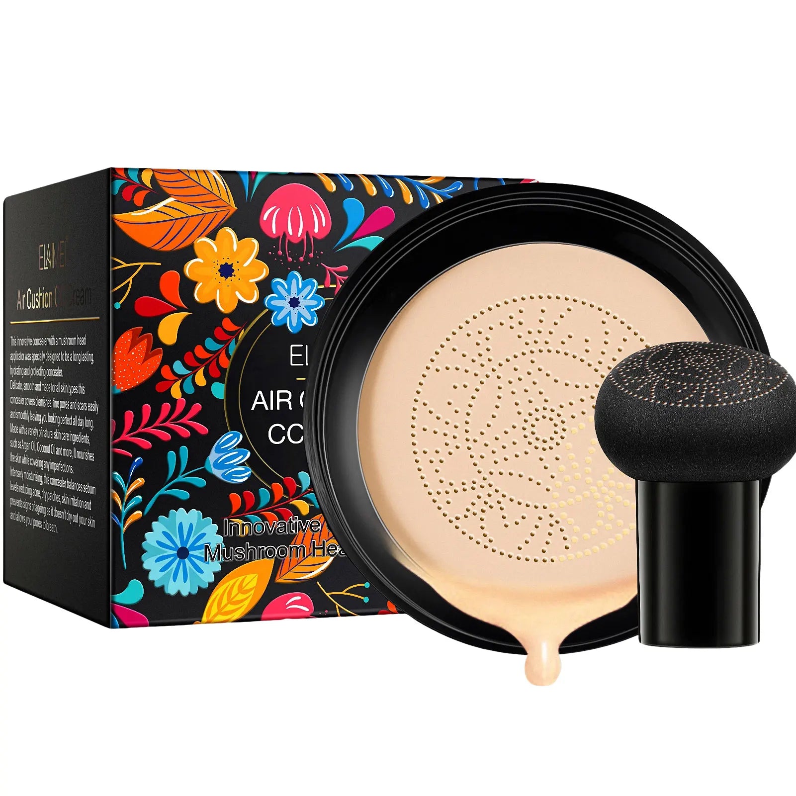 Air Cushion CC Cream BB Foundation Makeup Moisturizing Liquid Qme natural color China Mainland