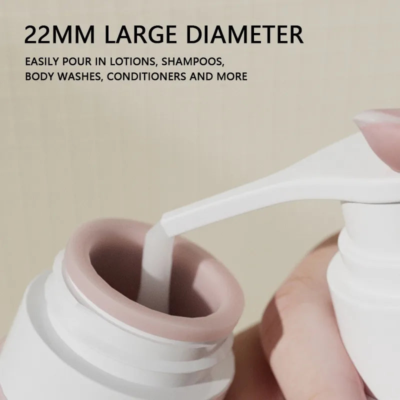 Silicone Dual Head Travel Dispenser Bottle Leak Proof Portable Qme