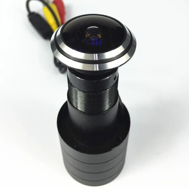 Ahd HD Coaxial Ultra Wide Angle 1080p Analog Color Peephole Wired Cat Eye Surveillance Door Eye Camera Qme