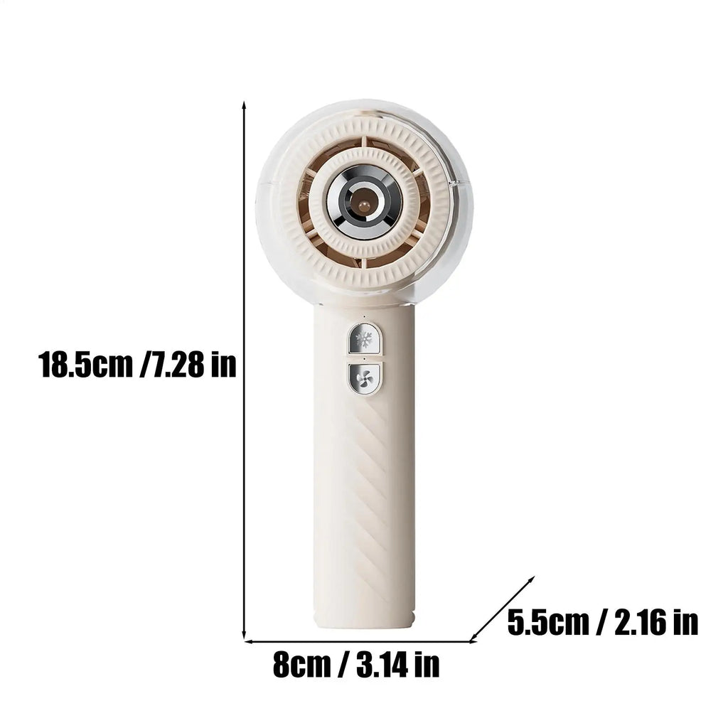 Misting Fan Rechargeable Handheld Personal Powerful Battery Operated Mini Portable Fan For Sports Travel Camping Hiking Fishing Qme