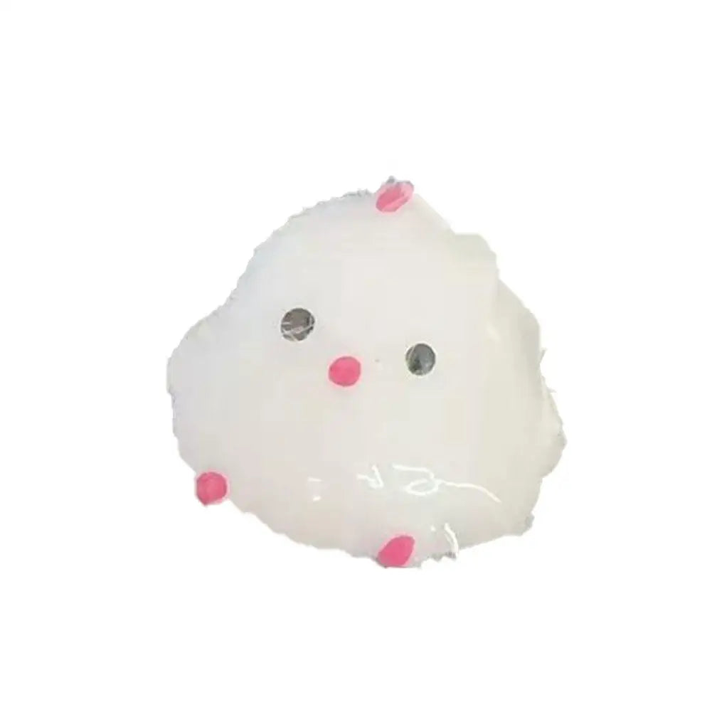 Handmade Chick Toys Squishy Cute Squeeze Stress Relief Toy Cartoon Qme White