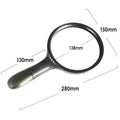 HD Gift Reading Magnifier With LED, Extra Large 138mm Lens, With 3 LED Lights Reading Magnifier Qme 1pcs