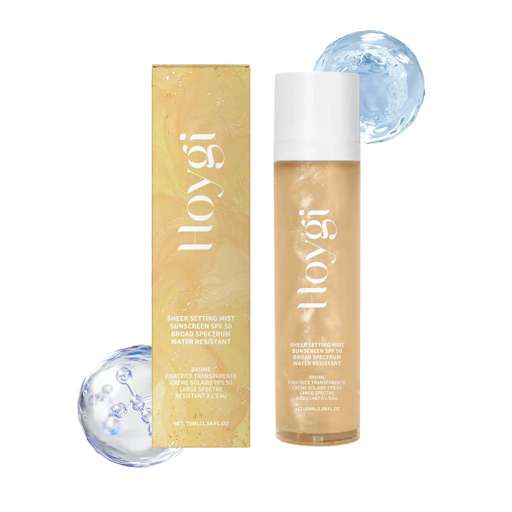 Spf 50+ Makeup Setting Spray Oil Control Natural Refreshing Waterproof Lasting Makeup Fixer Sun Protection Face Mist Cosmetics Qme 75ml Boxed