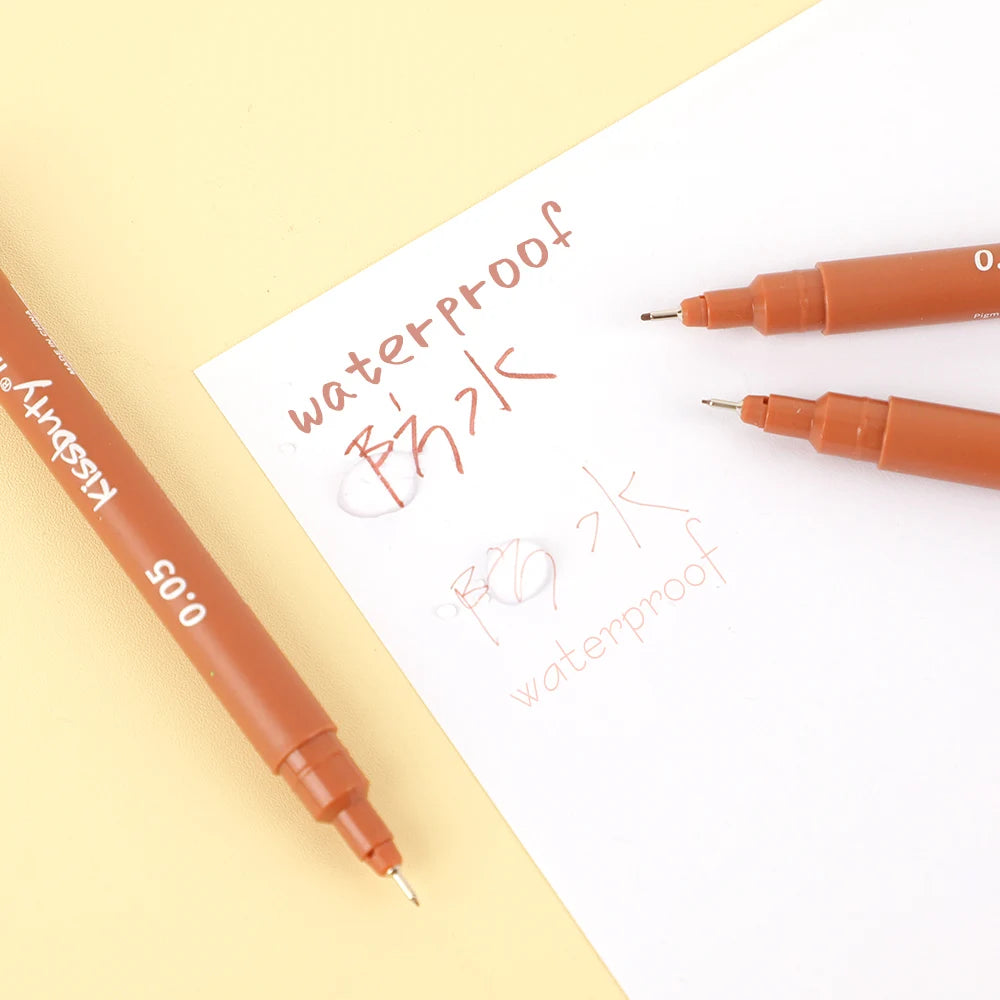 5Pcs Color Micro-Pen Fineliner Pens,High Quality Pigment Liner Multiliner Archival Ink Micro Fine Pen,for Sketching, Drawing Qme