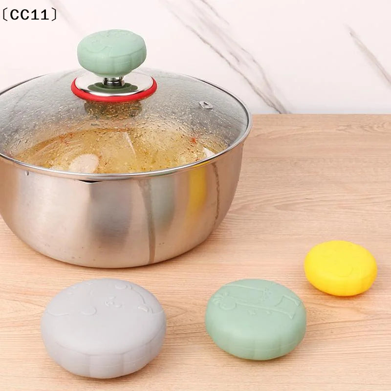 Heat Resistant Pot Pan Lids Hat Cookware Universal Kitchen Silicone Qme