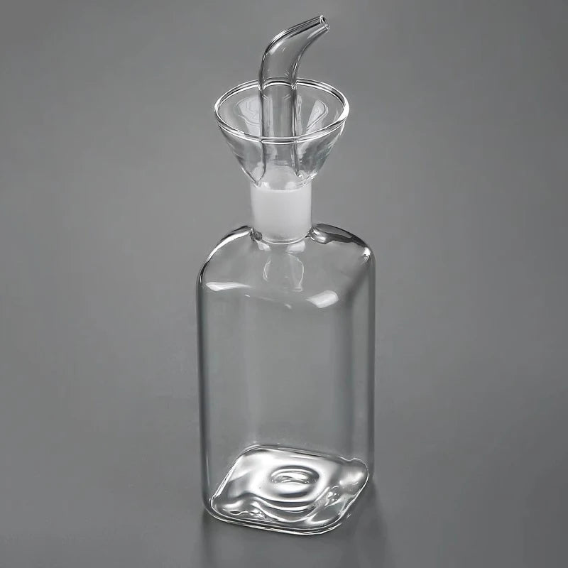 High Borosilicate Glass Oil Pot Household Leak-proof Oil & Vinegar Pots Kitchen Soy Sauce Pot Tank Seasoning Bottle Qme M