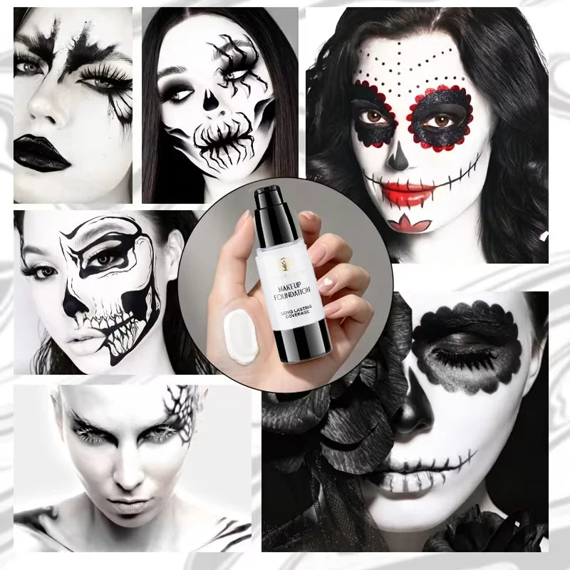 White Liquid Foundation Waterproof Long-lasting Ideal Vampire Qme