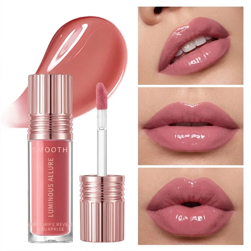 Glossy Lip Glaze 4 Colors Moisturizing Long-wear Gloss Pigment Qme