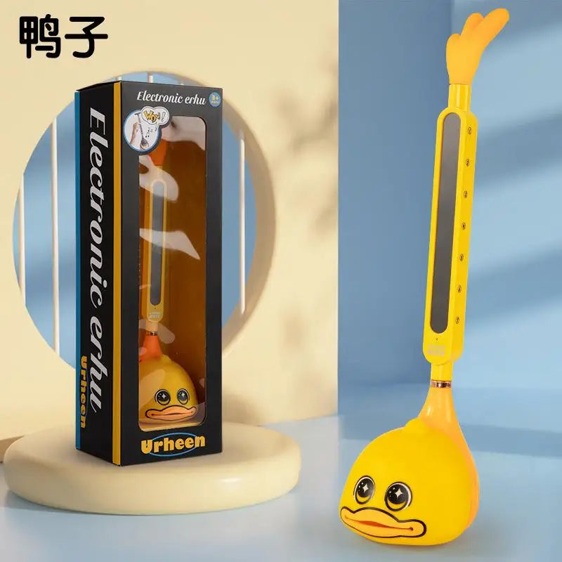 Otamatone Japanese Electronic Musical Instrument USB Charging Music Qme Yellow