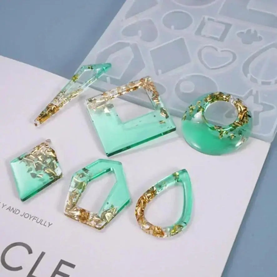 DIY Charms Earring Silicone Creative Jewelry Making Casting Tools Earring Craft Making AccessoriesEarring Molds Resin Qme