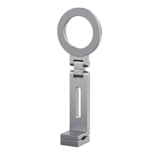 Universal Magnetic Phone Holder Travel Essentials Flexible Rotation Hands-Free Airplane Phone Mount for IPhone15 Pro Max Series Qme Silver