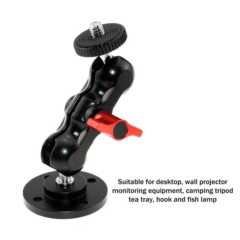 Shoe Mount Metal Plate Wall 1 4 3 Thread Tripod Adapter Holder Qme