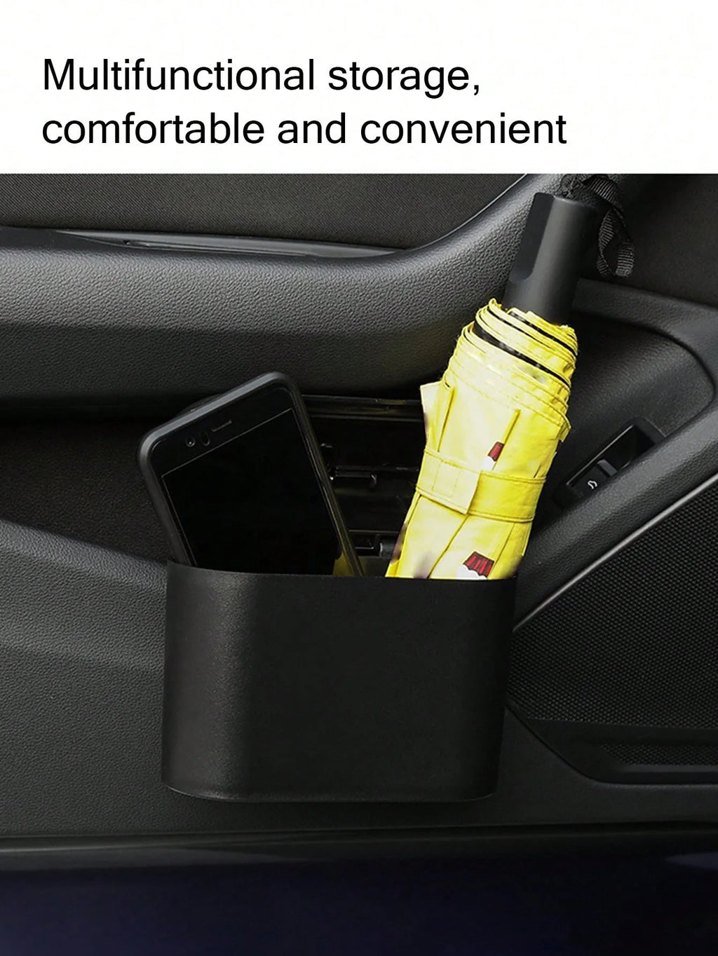 Car Trash Can Storage Box Door-side Hanging Lid Multifunctional Mini Qme