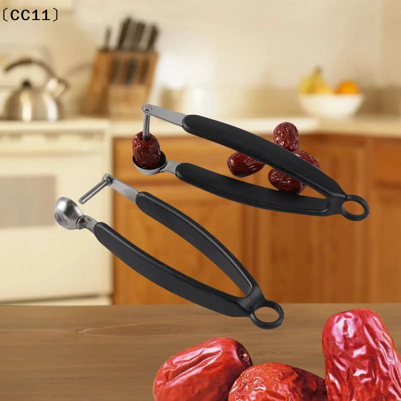 Portable Multifunction Cherry Pitter Remover Jujube Squeeze Fast Tool Qme