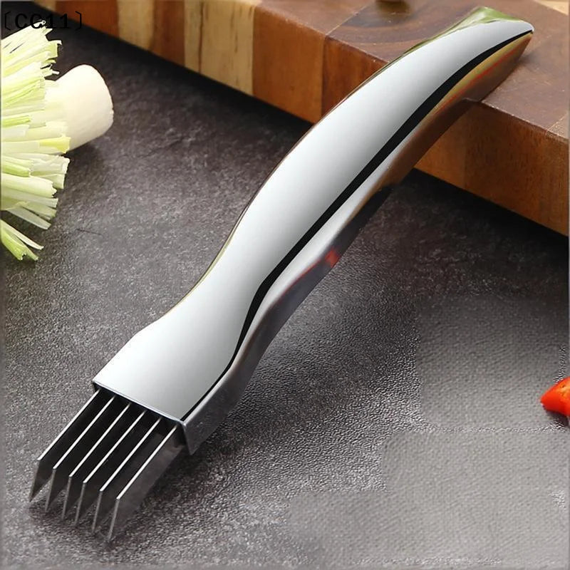 Kitchen Shred Silk Knife Stainless Steel Chopped Green Onion Curved Qme
