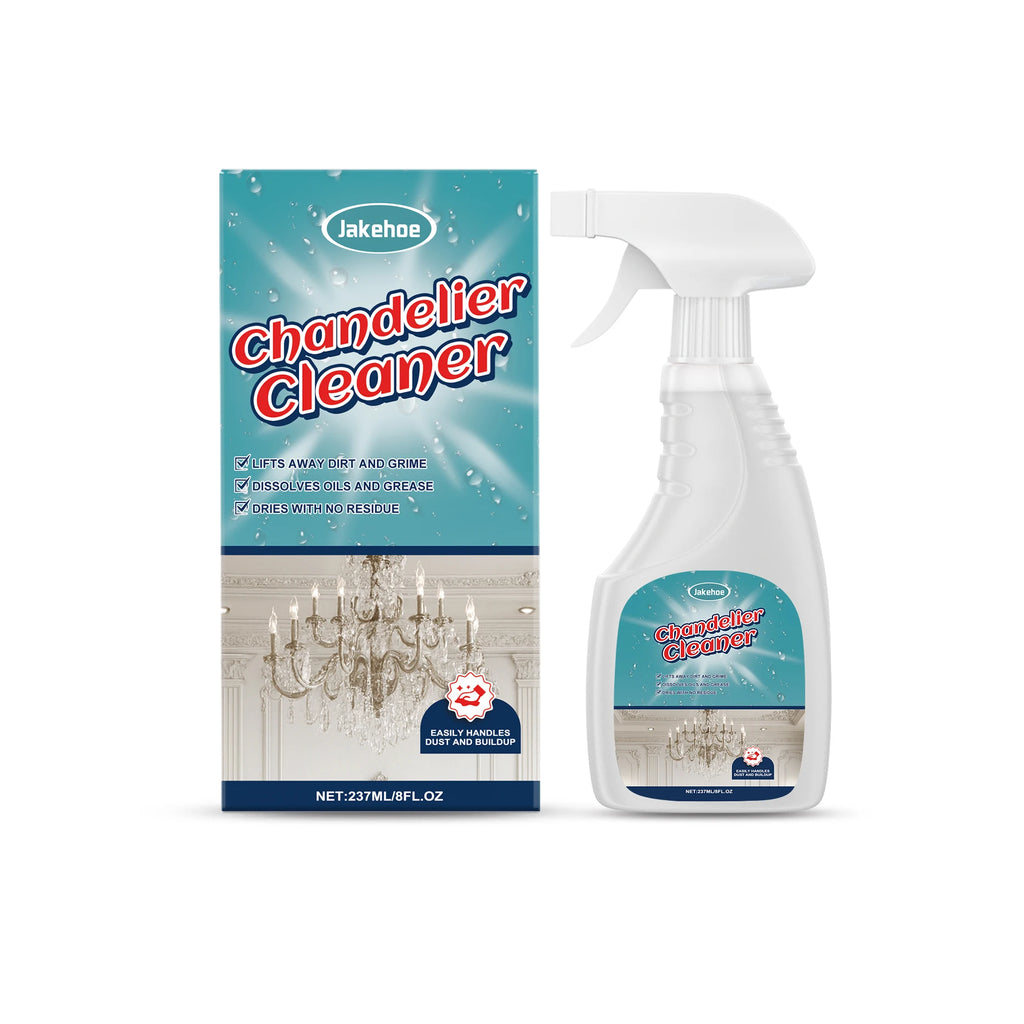 Chandelier Cleaning Spray Removing Dust Grime & Grease Restores Shine Polishing Household Crystal & Glass Light Fixture Cleaner Qme 237ML Boxed