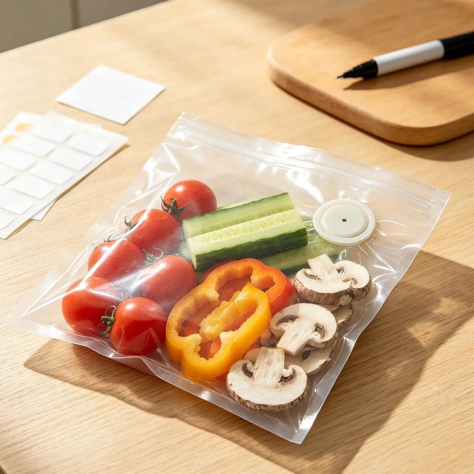 Vacuum Storage Bags For Food Leak Proof Double Zipper Container Sous Vide Vacuum Food Bags For Meat Chicken Seafood Vegetables Qme