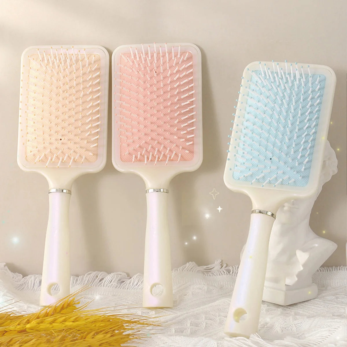 Cute Mermaid Hair Comb Household Cushion Women's Long Curling Qme