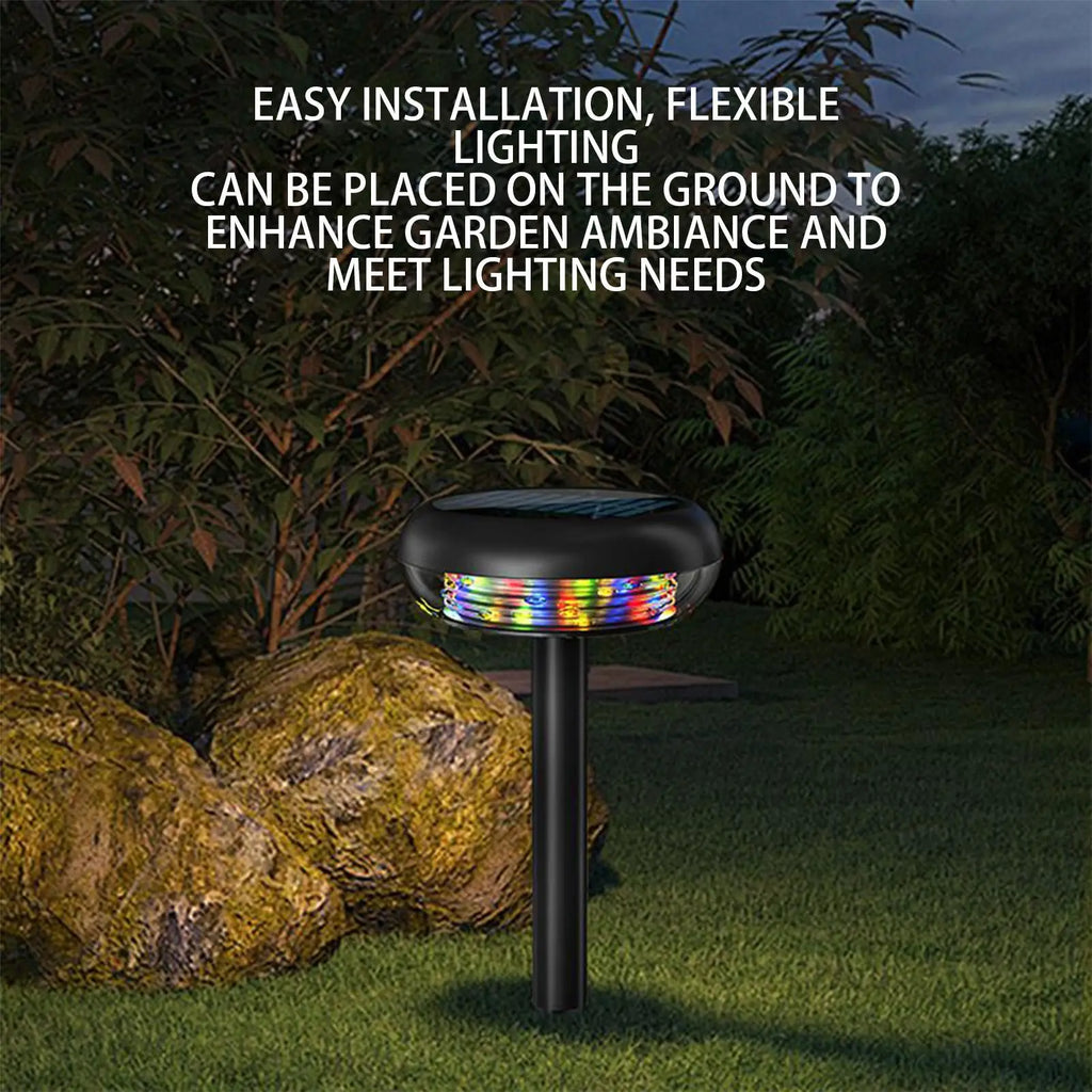 Solar Lights Outdoor Rechargeable 3 Modes Detachable Stake Changing Qme
