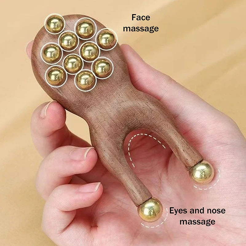 Wooden Nose Gua Sha Massage Tool Relaxation Spot Meridians Acupoint Qme Default Title