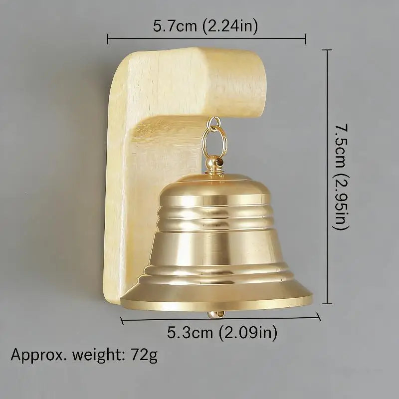Door Reminder Doorbell Room Decorative Year Decorations Wood Bell Qme A1