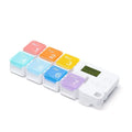 Automatic Light Pill Dispenser - Provides A Weekly Timer with Vibration and LED Reminders for The Elderly Qme colour