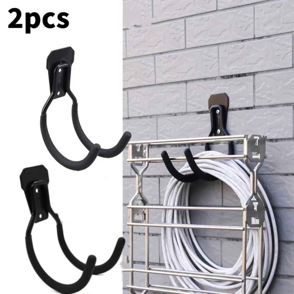 Cable Metal Hook Bracket Garage Garden Tool Organizer Anti-slip Load-bearing Groove Plate Wall Hooks Gardening Tool Accessories Qme