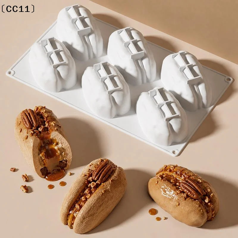 Pecan Nuts Design Silicone Chocolate Mold Food Grade Mousse Cake Qme