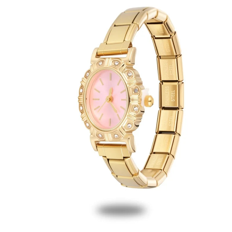 Wholesale Square Heart Watch Men Women's DIY Width Italian Elastic