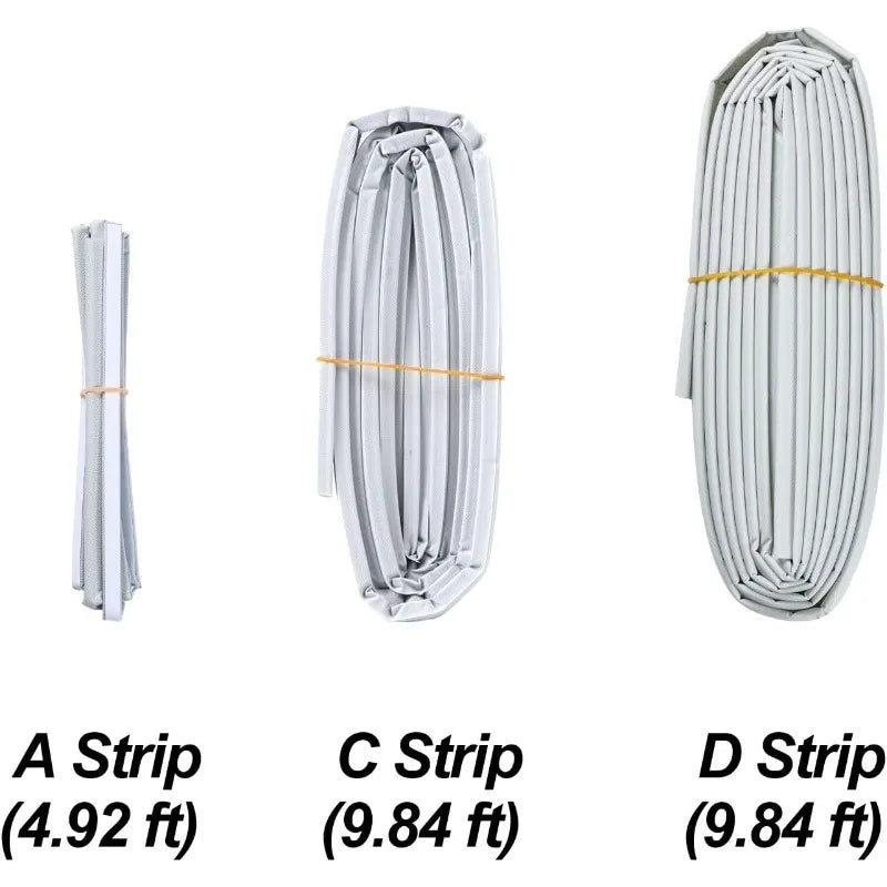 Self-adhesive Window Seal Strip Windproof Soundproof Draft Proof Qme 3Pcs