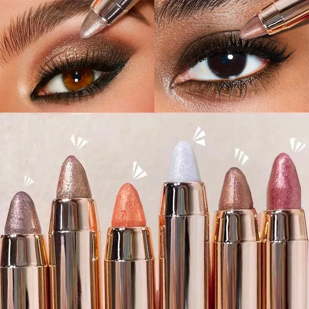 Double-ended Eyeshadow Stick Waterproof Pigment Matte Glitter Qme