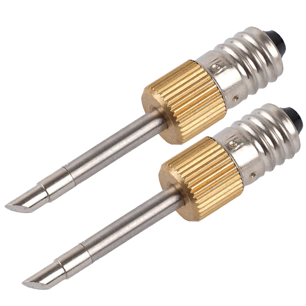 2PCS 50mm E10 Interface Soldering Iron Tips Set Welding Tips USB Soldering Tip Set B C K Type Workshop Equipment Power Tool Qme