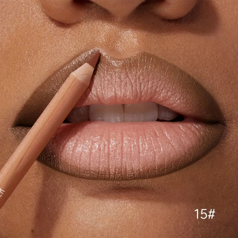 Matte Lipstick Liner Pen Waterproof Long-lasting Non-stick Berry Qme 15