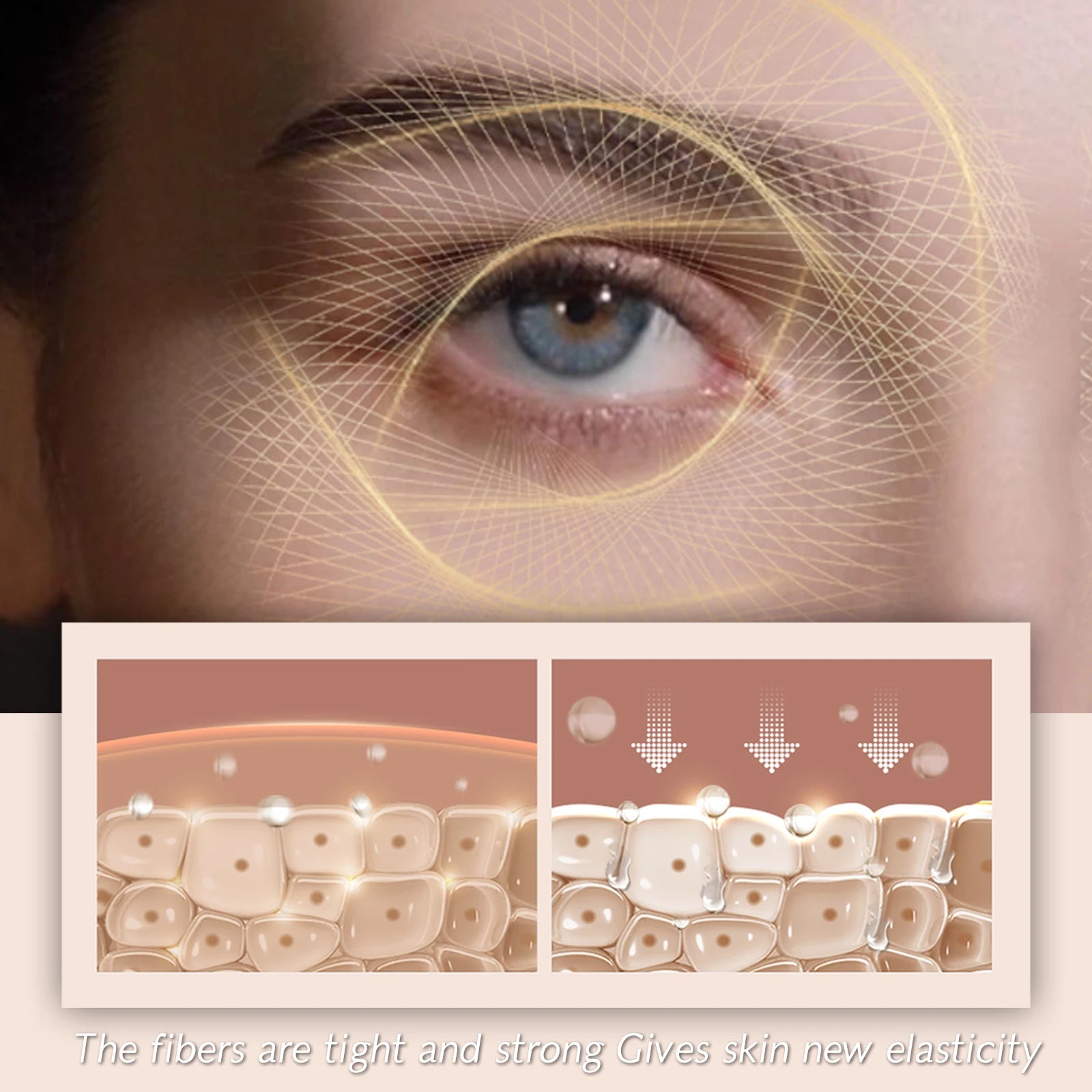 Firming Eye Gel Lighten Fine Lines Dark Circles Lifting Puffy Remover Eye Bags Anti-Puffiness Moisturizing Brightening Eye Care Qme