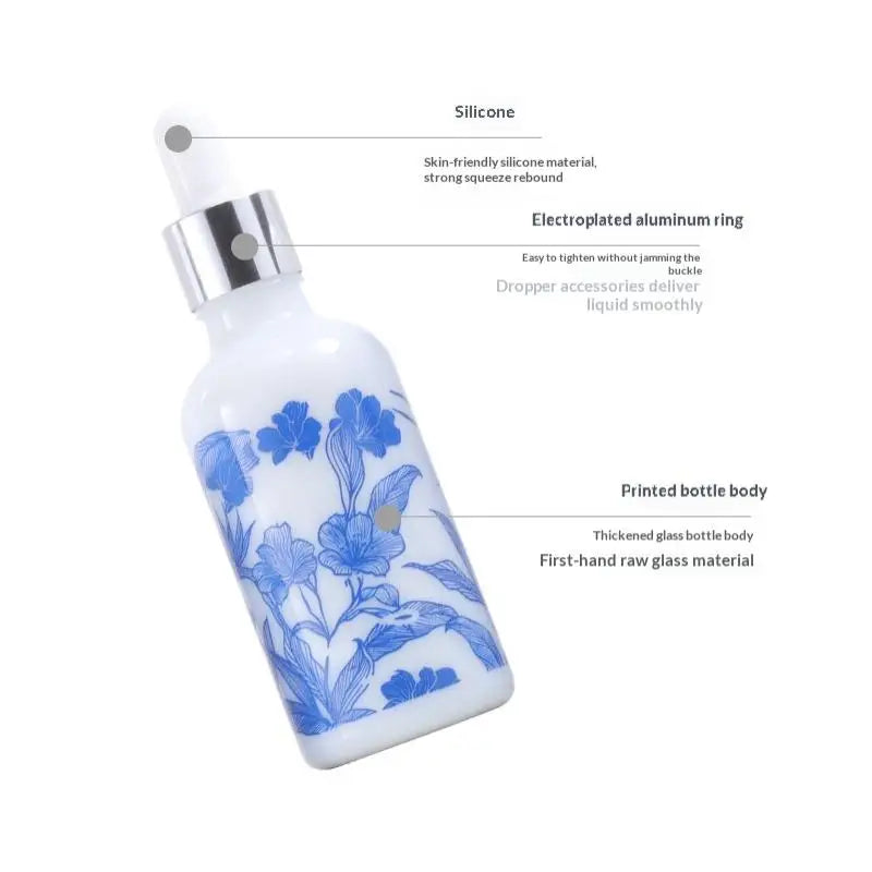 10 15 Ceramic Blue White Porcelain Essential Oil Dropper Bottles Qme
