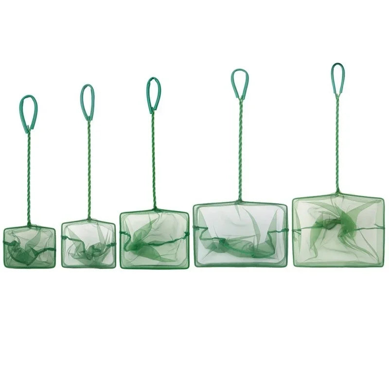 Long Handle Square Aquarium Fishing Net Landing Fish Floating Objects Qme 4 inch