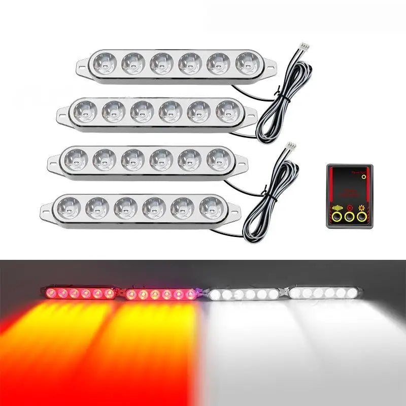 6 LEDs 1 LED Warning Siren Emergency Lights 12V Multi-color Rescue Qme A5