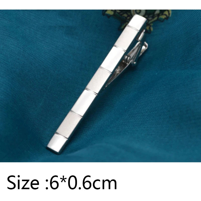 Tie Clip Men Metal Copper Simple Bar Clasp Practical Necktie Qme D1