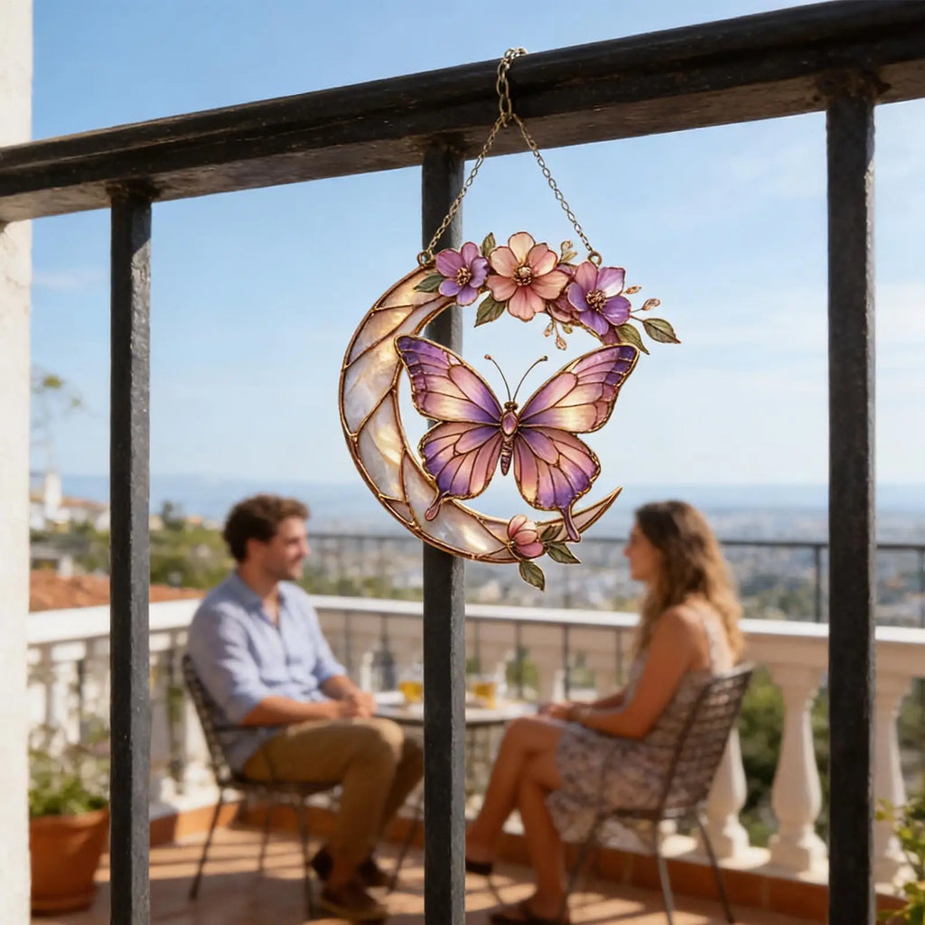 Butterfly Decor 2D Small Butterfly Home Decor Outdoor Wall Art Sunlight Catchers For Backyard Patio Balcony Tree Window Living Qme