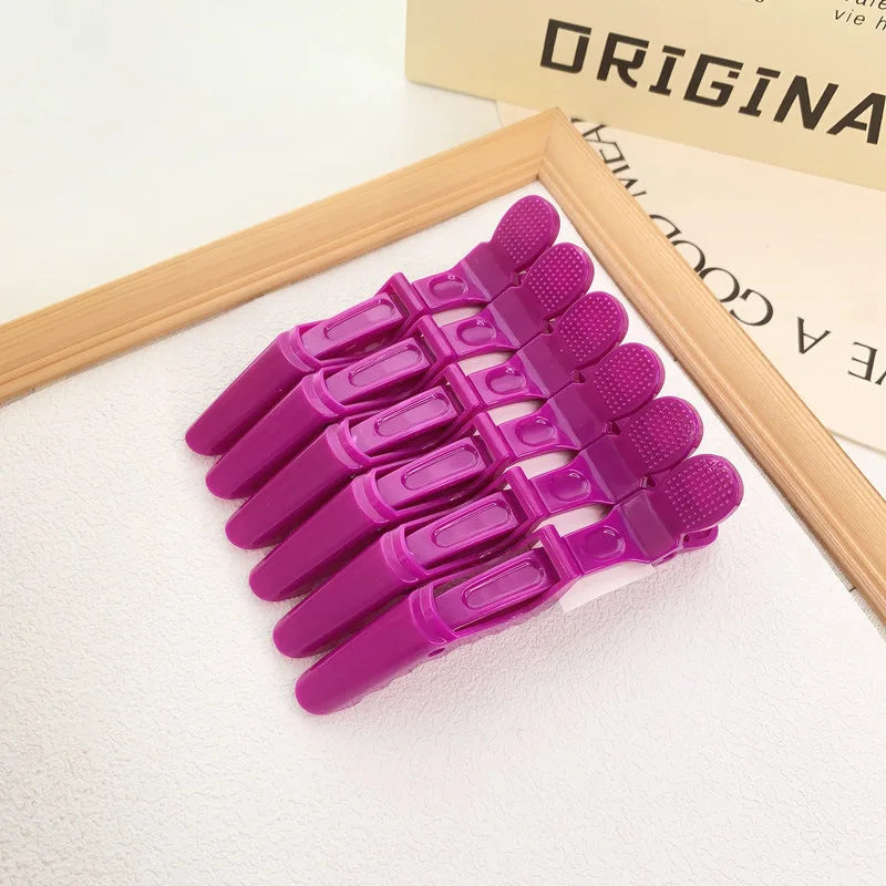 Alligator Hair Clip Hairdressing Clamps Plastic Claw Hairpins Barber Qme Purple China Mainland