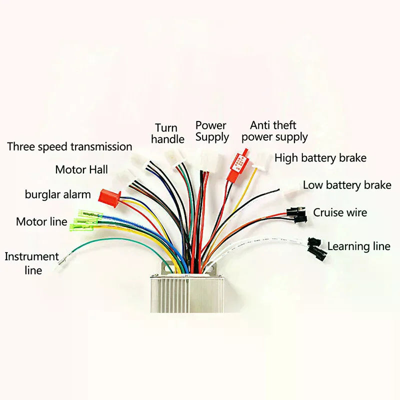 36V 48V 350W Brushless Motor Controller DC Regulator Speed Qme