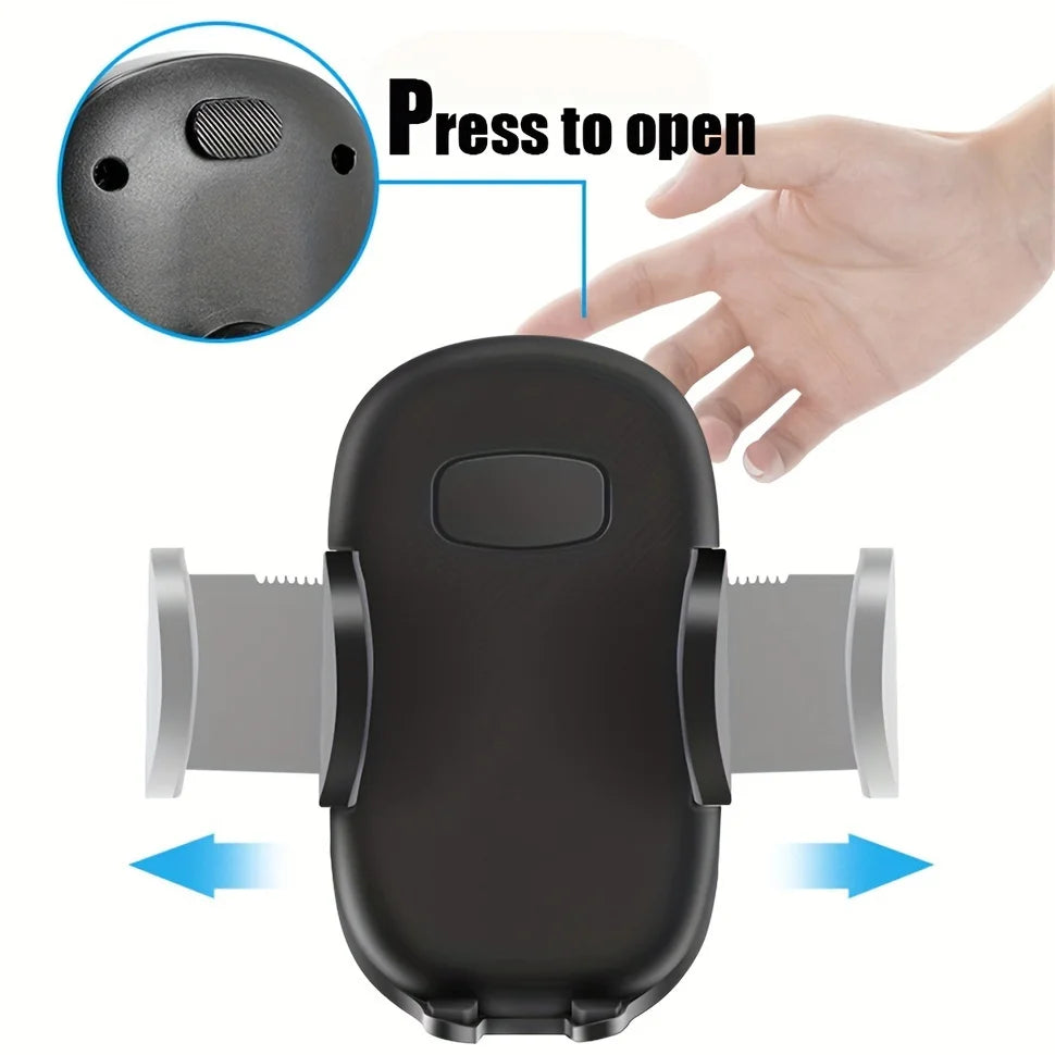Phone Mount Spring Clip Air Vent Cell Phone Holder Cradle, Hands Free Mobile Stand, 360 Adjustable Cellphone Vent Clip Qme