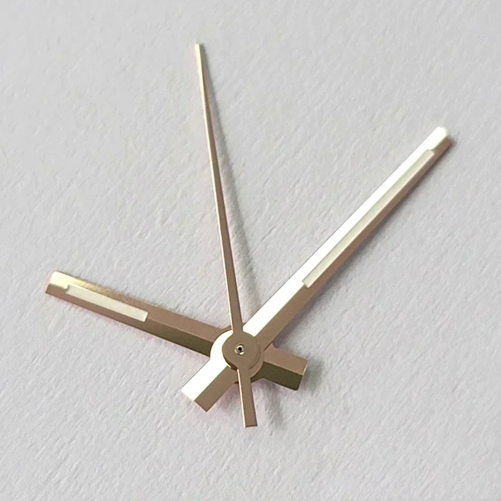 Modified Watch Hands Green Luminous Logbook Needle Silver Gold Rose Watch Accessories for NH35/NH36/4R/7S Movement Qme