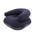 Inflatable Chairs Flocked Lounger Seat Blow Up Chairs for Movie Night for Outdoor Beach Pool Stadium Travel Living Room Bedroom Qme B
