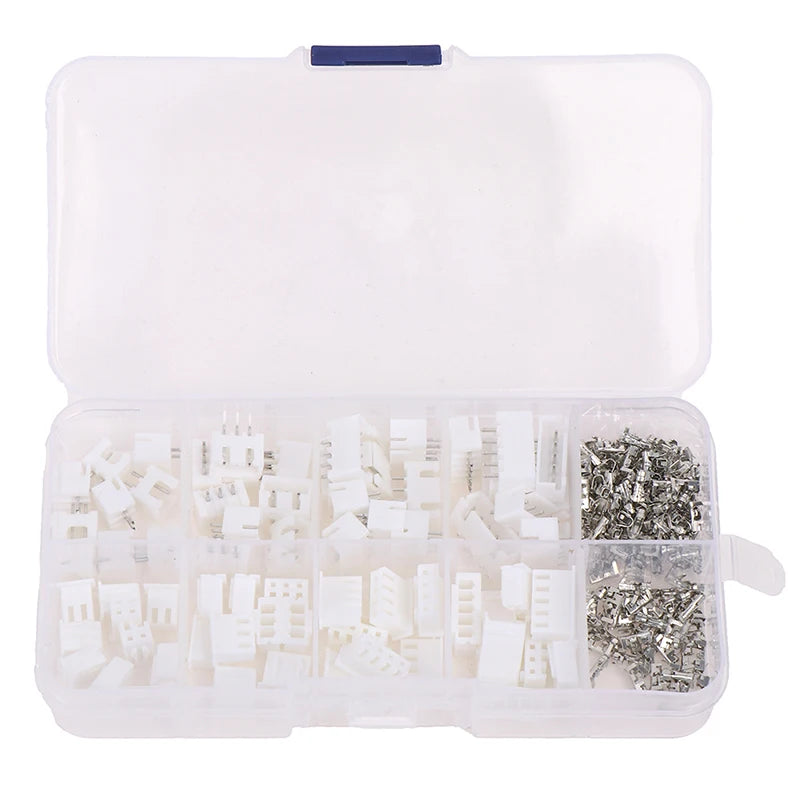 230pcs/box XH 2.54 2p 3p 4p 5pin 2.54mm Pitch Terminal Kit JST Connector. Qme